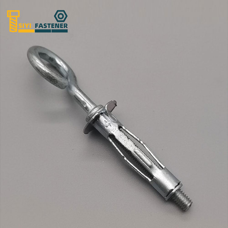 Ancrage de mur creux plaqué zinc en acier au carbone avec crochet en O